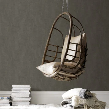 Superfresco Easy Vliesbehang Extra Breed Linnen Uni Met Glans Bruin (104041) - Afbeelding 3