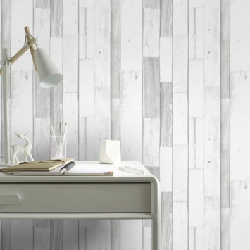 Superfresco Easy Vliesbehang Sloophout Grijs 33-180 - Afbeelding 2