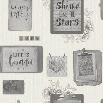 Superfresco Easy Vliesbehang Mooie Dag Grijs 101509