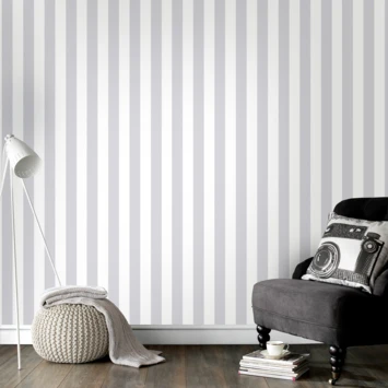 Superfresco Easy Vliesbehang Strepen Zilver 100100 - Afbeelding 2