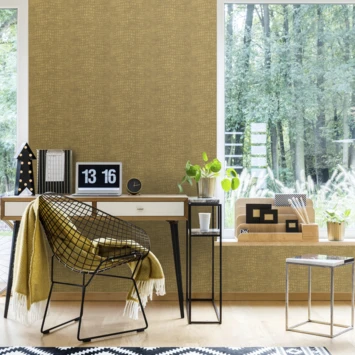 Superfresco Easy Vliesbehang Krokodil Okergeel 113306 - Afbeelding 2