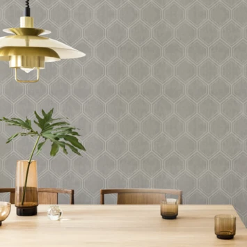 Superfresco Easy Vliesbehang Hexagon Zand 118148 - Afbeelding 2