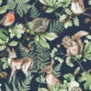 Superfresco Easy Vliesbehang Woodland Dieren Donkerblauw (108568)